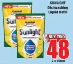 Boxer Sunlight Dishwashing Liquid Refill offer