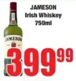 Boxer Jameson Irish Whiskey offer