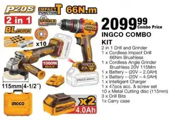 Build It Ingco Combo Kit offer