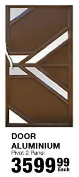 Build It Door Aluminium Pivot 2 Panel offer