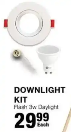 Build It Downlight Kit Flash 3w Daylight offer