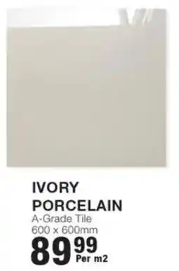 Build It Ivory porcelain A-grade tile offer