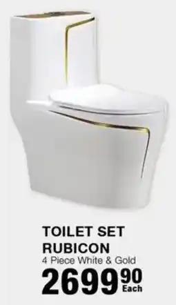 Build It Toilet set rubicon white & gold offer
