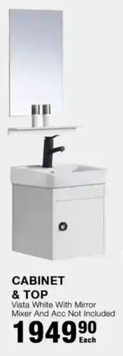 Build It Cabinet & Top Vista White With Mirror Mixer And Acc Not Included offer