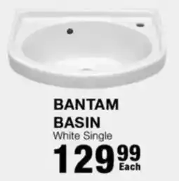 Build It Bantam basin white single offer