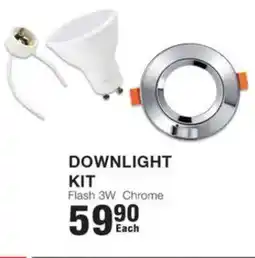 Build It Downlight Kit Flash 3W Chrome offer