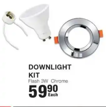 Build It Downlight Kit Flash 3W Chrome offer