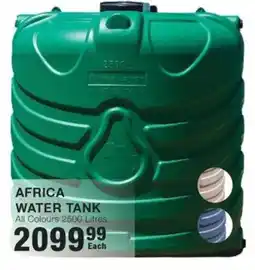 Build It Africa water tank offer