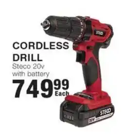 Build It Steco cordless drill 20v with battery offer