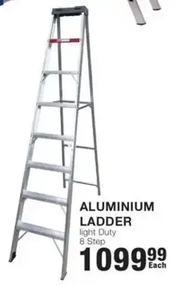 Build It Aluminium ladder light duty 8 step offer