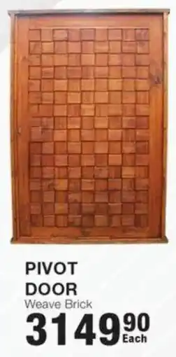 Build It Pivot door weave brick offer