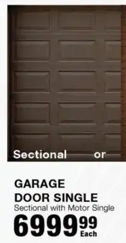 Build It Garage door single sectional with motor single offer