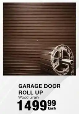 Build It Garage door roll up wood grain offer