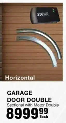 Build It Garage door double sectional with motor double offer