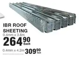 Build It Ibr roof sheeting offer