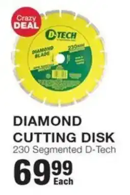 Build It D-tech diamond cutting disk offer
