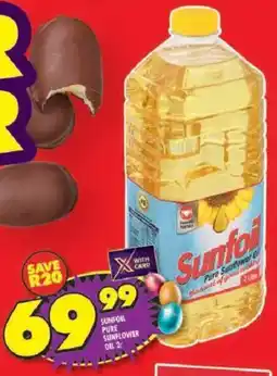 Shoprite Sunfoil pure sunflower oil offer