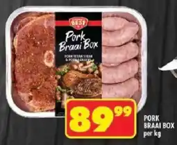 Shoprite Pork braai box offer