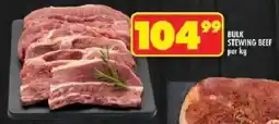 Shoprite Bulk stewing beef offer