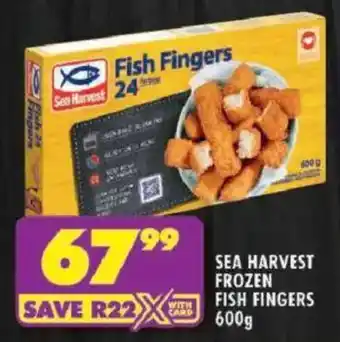 Shoprite Sea Harvest Frozen Fish Fingers offer