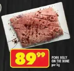 Shoprite Pork belly on the bone offer