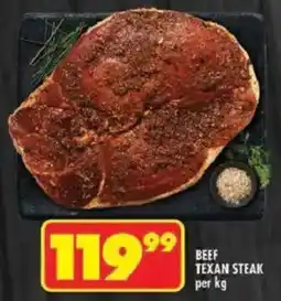 Shoprite Beef texan steak offer