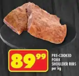 Shoprite Pre-cooked pork shoulder ribs offer