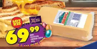 Shoprite Berg processed cheddar cheese offer