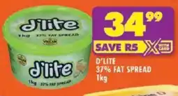 Shoprite D'lite 37% fat spread offer