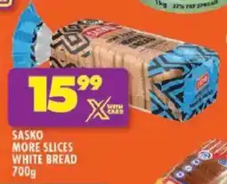 Shoprite Sasko more slices white bread offer
