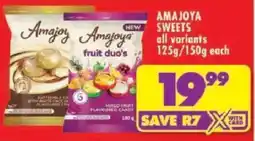Shoprite Amajoya Sweets offer