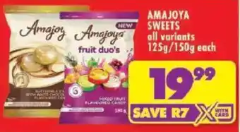 Shoprite Amajoya Sweets offer