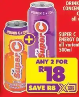 Shoprite Super c energy drink offer