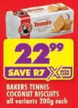 Shoprite Bakers tennis coconut biscuits offer
