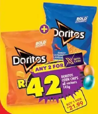 Shoprite Doritos corn chips offer