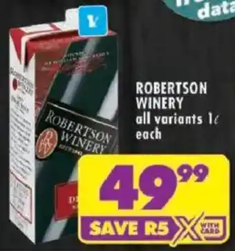 Shoprite Robertson Winery offer