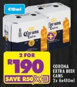 Shoprite Corona extra beer cans offer