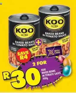 Shoprite Koo baked beans in tomato sauce offer