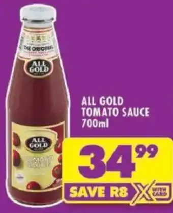 Shoprite All gold tomato sauce offer
