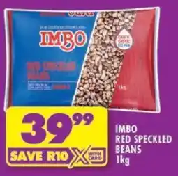 Shoprite Imbo red speckled beans offer