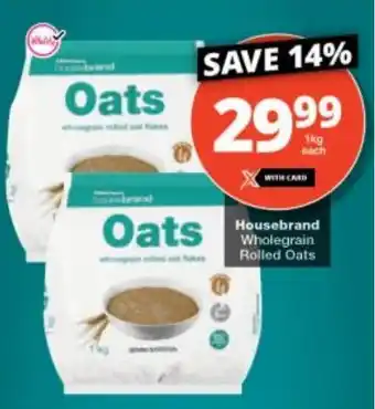 Checkers Housebrand Wholegrain Rolled Oats offer