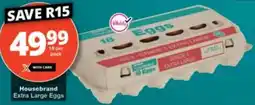Checkers Housebrand Extra Large Eggs offer