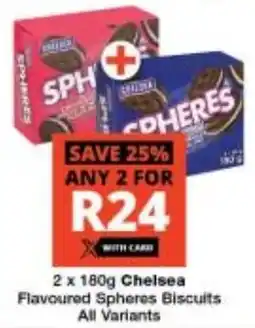 Checkers Chelsea Flavoured Spheres Biscuits All Variants offer