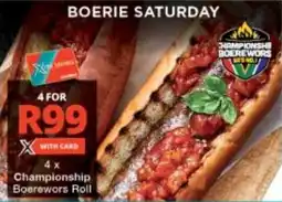 Checkers Championship Boerewors Roll offer