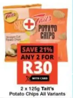 Checkers Tait's Potato Chips All Variants offer