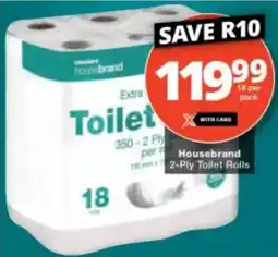 Checkers Housebrand 2-Ply Toilet Rolls offer