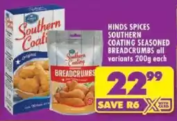 Shoprite Hinds spices southern coating seasoned breadcrumbs offer