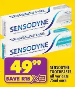 Shoprite Sensodyne Toothpaste offer
