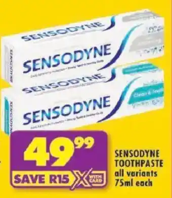 Shoprite Sensodyne Toothpaste offer