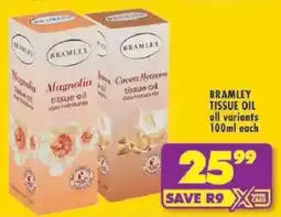 Shoprite Bramley tissue oil offer